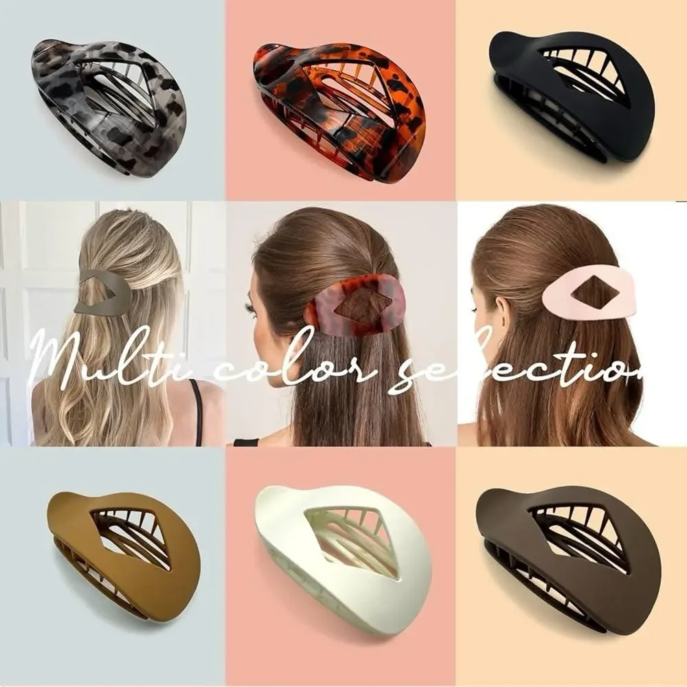 6 Pcs Flat Hair Clips for Women‎ – Nonslip Duckbill, Strong Hold, Multicolor